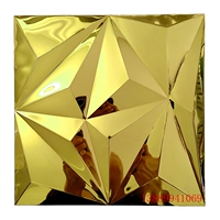 Золотое зеркало размер 300*300 мм