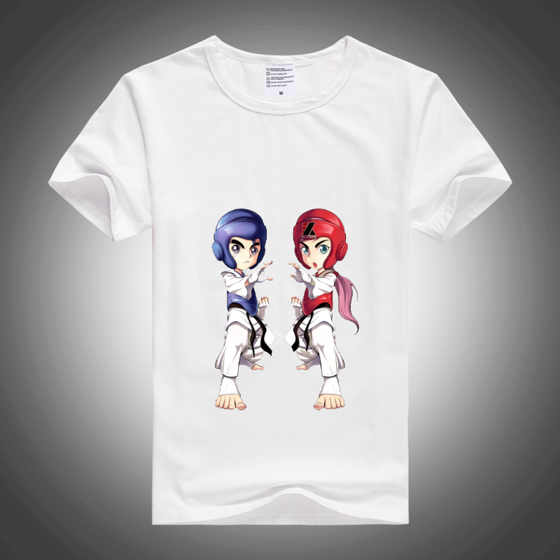 Modale T-shirt Customised Children Taekwondo Clothing Culture Shirts T-shirt Summer Adults Men And Women Short Sleeve Clothes Customised