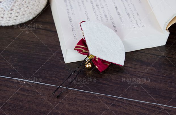 Kẹp tóc thủ công DIY chuông chuông kẹp tóc phong cách Nhật Bản sếu gió phong cách Nhật Bản nhíp hình chữ U - Phụ kiện tóc kẹp phồng tóc