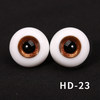 HD-23 Camellia glass eye bead (1 pair) /send fixed eye mud