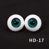 HD-17 Dark Green Glass Eye Beads (1 to 1) /Send Fixed Eye Pud