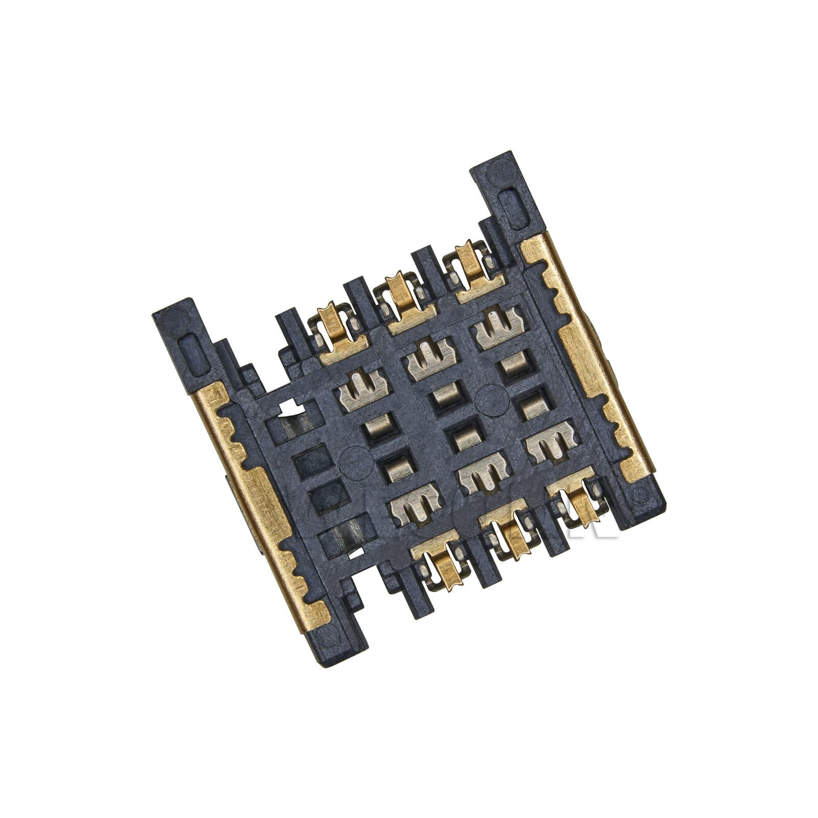 MICRO SIM держатель для сим‑карты вставной 6Pin позолоченный высота 2.4H термостойкий держатель коннектора для мобильного телефона средней карты