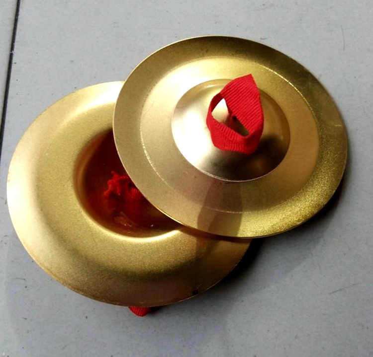 Alloy children CYMBAL COPPER PLATED CYMBAL GOLDEN BROWN CHILD CYMBAL