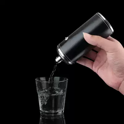 Germany high-grade 304 stainless steel thick wine flask 4 5 two outdoor portable men creative cylindrical wine bottle