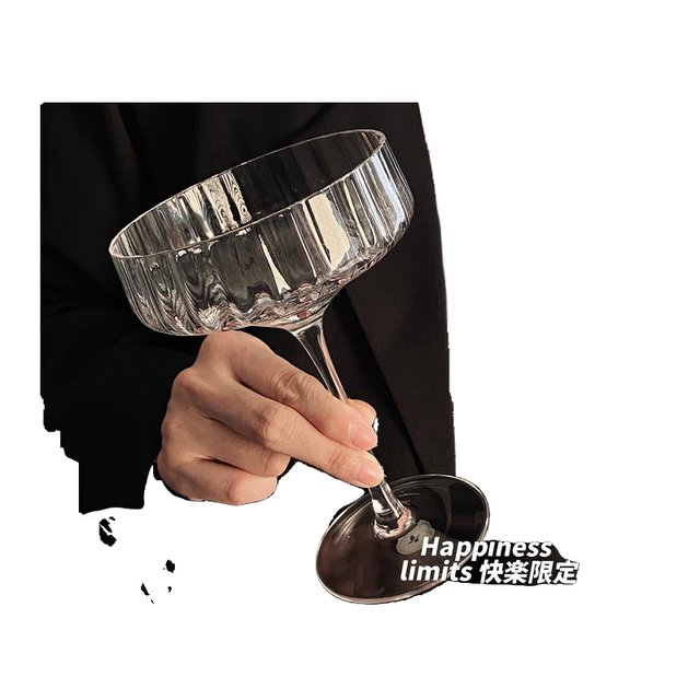 Niche French high-end ins creative glass goblet sparkling wine glass champagne glass bar cocktail glass