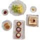 Kuaiyue Limited* Korean ins blogger's the same letter glass plate creative fruit salad snack plate ຈານເຄັກ