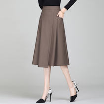 Half body dress Women in summer slim fit with high waist pituality A word dress 2021 new fashion minimalist casual big swing dress