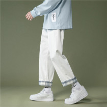 Straight Pants Children 2021 new summer thin loose slim casual ankle-length pants Korean version of ins tide Haren pants