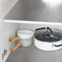 Japanese cabinet waterproof greaseproof sticker self-adhesive kitchen sink Refurbished Sticker Aluminum Foil Tinfoil thickened No-mark wall sticker