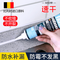 Belgium imports kitchen and guard waterproof and mildew-friendly sealant water transparent silicone toilet countertop slit glass glue