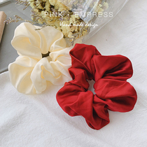 South Korean online red hominin bm large intestine hair ring ins teenage girl Zhair leather fascia cute female head rope Korean version JK hair accessories