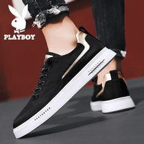 Floral Playboy mens shoes Summer breathable thin with low help Bug shoes Trend 100 hitch casual board shoes black Sail Cloth Shoe Tide