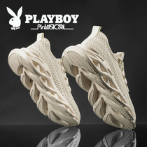 Floral Playboy mens shoes 2022 New wave Summer breathable mesh surface Sport Leisure Deodorant Fly Weave Knife Vanguard Net Shoes