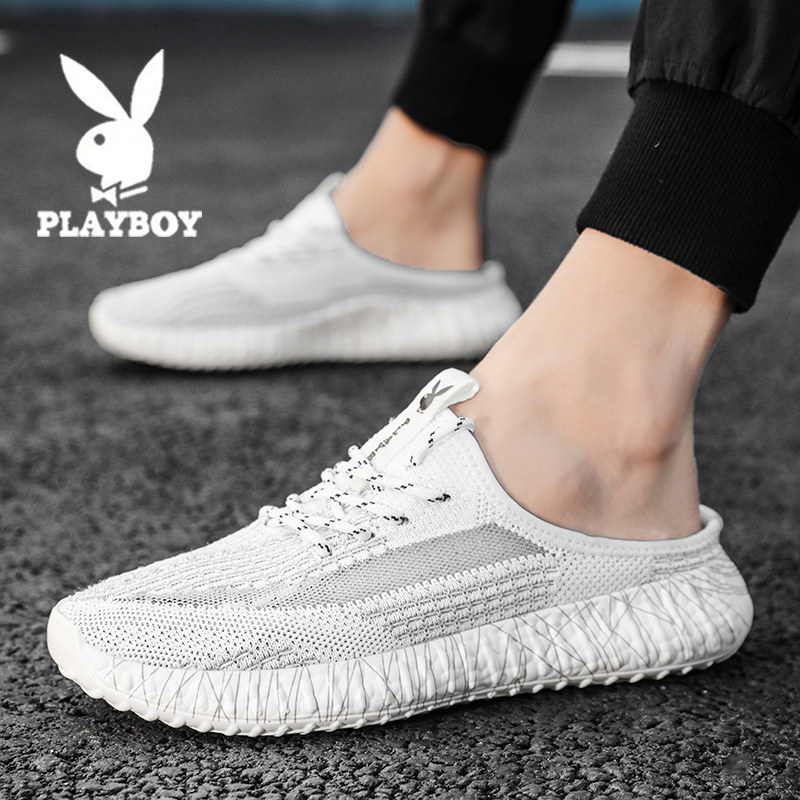 Floral Playboy slippers Men's Baotou Anti-slip Leisure sandals 2022 New summer cold drag Outer wear Deodorant Half Slippers