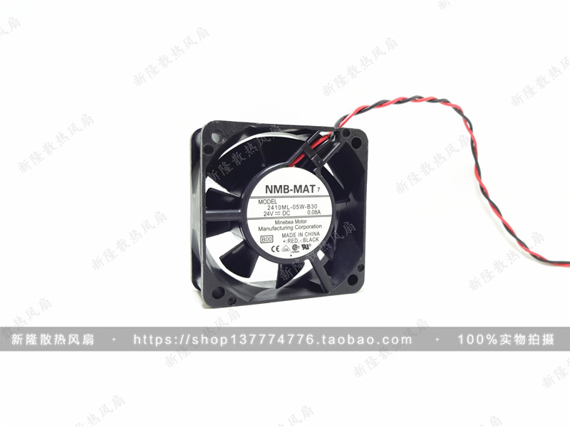 Original fit NMB 6025 6CM 24V 2410ML-05W-B30 0 08A 08A frequency converter cooling fan