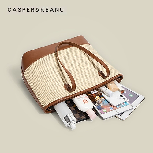 Оригинальная соломенная сумка через плечо, универсальная пляжная сумка на одно плечо