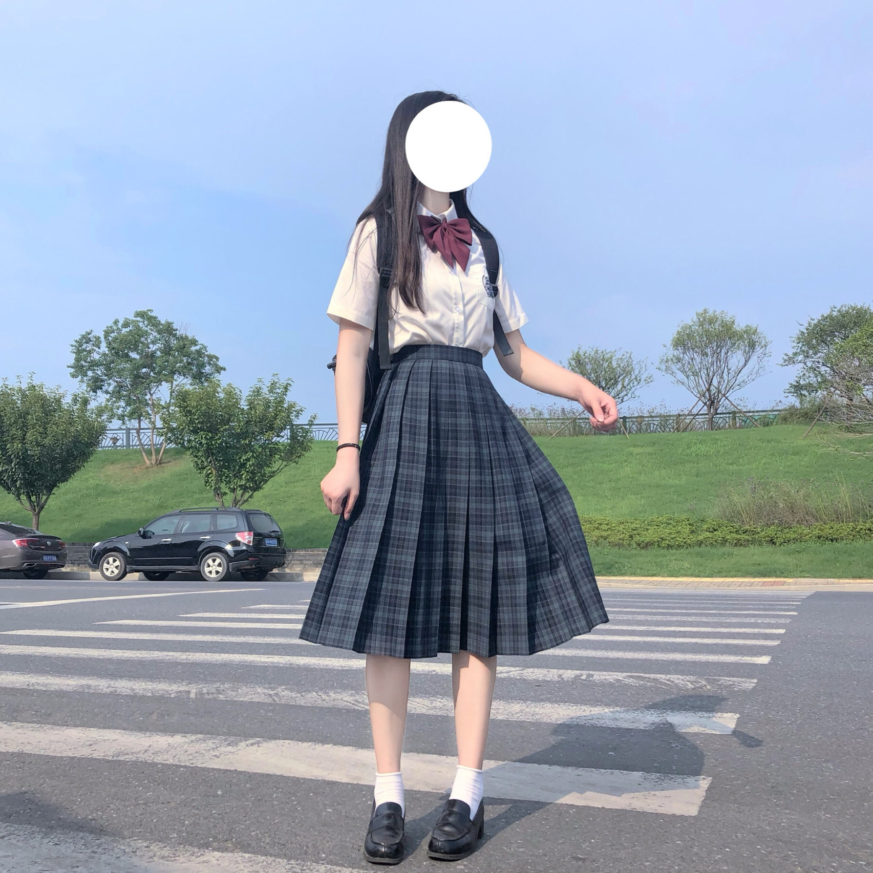 Late Night Fantasy (Seaweed) JK Uniform Pleated Skirt Genuine Japanese Student School for Women in Autumn and Winter