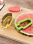 Dưa hấu Ice Cream Khuôn cắt Popsicle Shape Popsicle Shape Fruit Platter Artifact Dưa hấu Slice Splitter - Tự làm khuôn nướng khuon banh bao