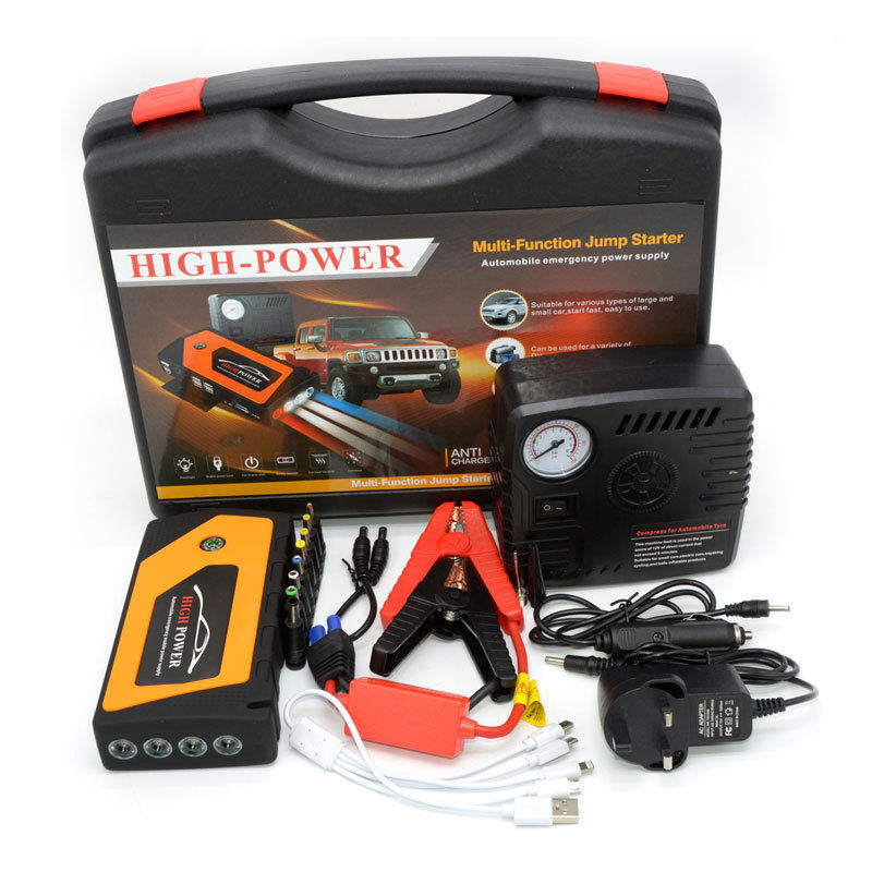 Car Emergency Start-up Power Supply 12V Battery Wire Hitch Electric Treasure Large Capacity Charging Treasure On-board Rescue Fight Fire God-Taobao