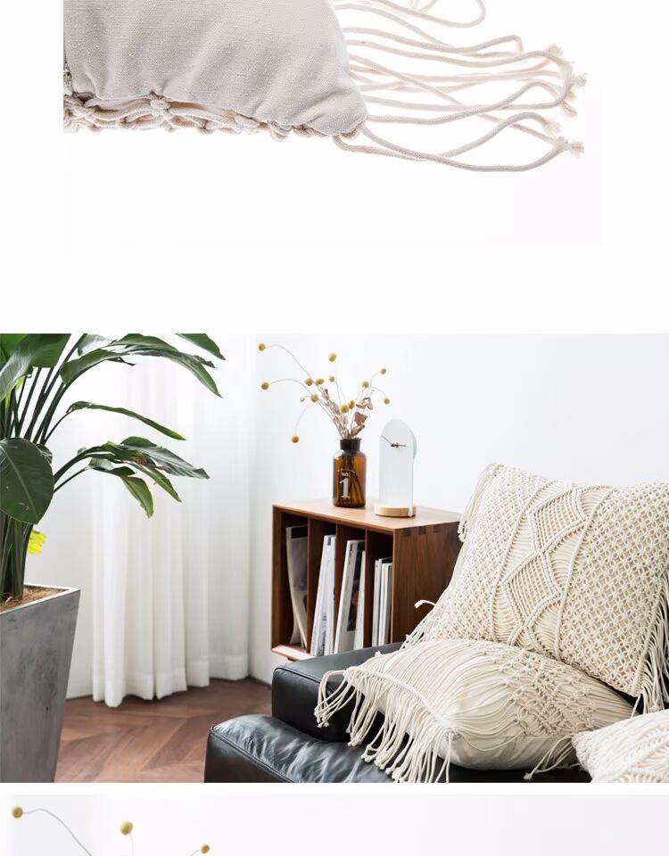 Cửa hàng Aomu / Ấn Độ nhập khẩu gối tua rua gối dệt bằng tay đệm gối - Trở lại đệm / Bolsters tựa lưng cao su non