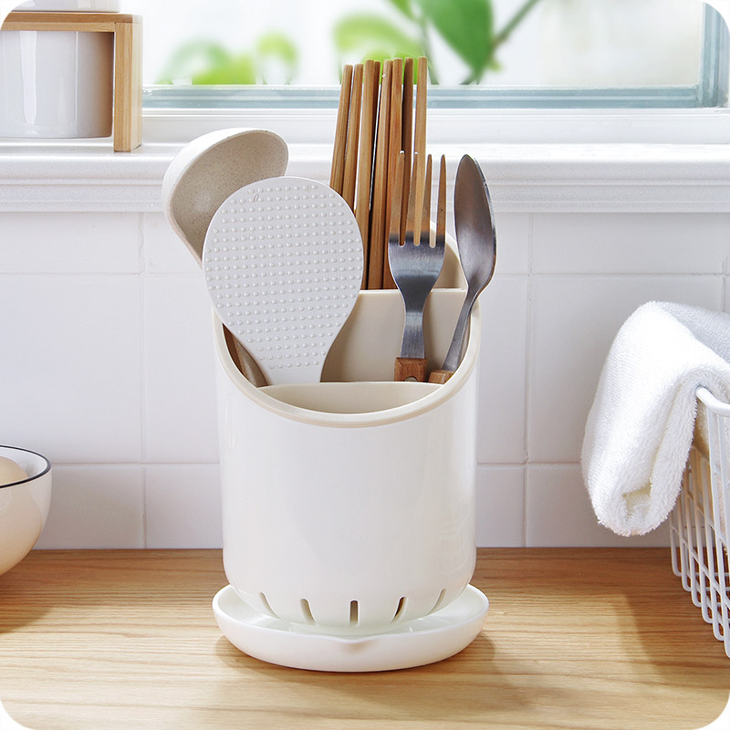 Chopsticks cage draining chopsticks rack removable plastic storage box household tableware storage layer rack chopsticks tube rack