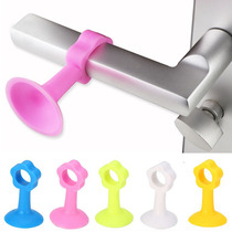 4 suction type silicone anti-collision pad door touch toilet door handle anti-collision sheath Wall protective pad door suction