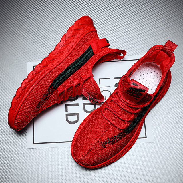 red trendy shoes