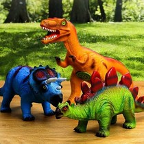 Simulation soft glue dinosaur toy boy doll Tyrannosaurus Rex Godzilla 3 years old 6 years old childrens toy land price