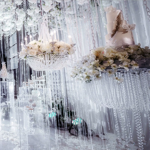 Прозрачная свадебная хрустальная бусина.