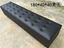 No storage leather shoe stool bench long stool clothing store shoe shop sofa stool barber shop rest stool