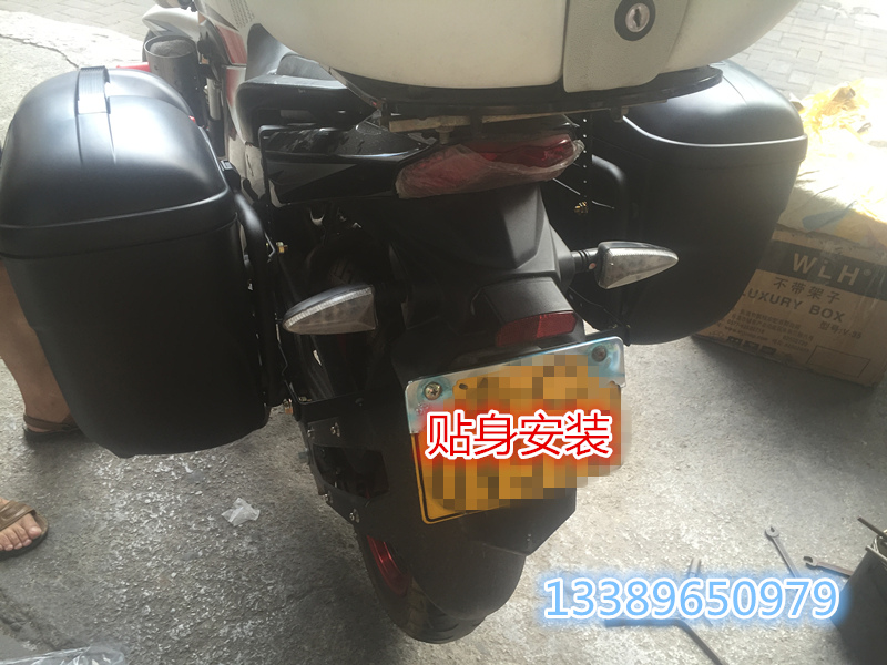Xe máy Grand Canal Tianyi 150-200 hộp đuôi hộp hộp bên hộp Tianzhu 150-200 bên hộp giải phóng nhanh hộp treo - Xe gắn máy phía sau hộp thùng sau xe máy nhỏ gọn