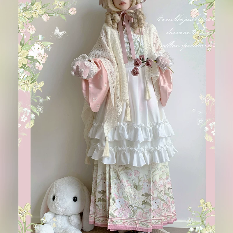 Подлинная флисовая шинель, демисезонная маска, стиль Lolita