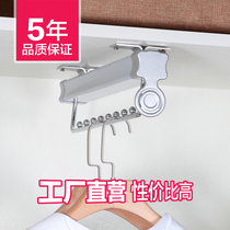 Thickened wardrobe hanging rod accessories crossbar hardware telescopic hanging rod Wardrobe push-pull top mounted hanging rack hanging device
