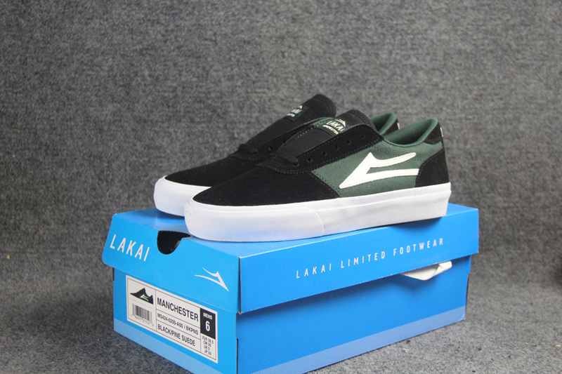 Original Box Men's and Women's Lakai Manchester Skate Shoes, Suede Upper, Model Worn by Yukihiro Yamashita Original Box Men's and Women's Lakai Manchester Skate Shoes, Suede Upper, Model Worn by Yukihiro Yamashita