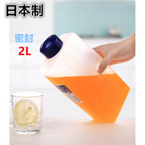 Japan Imported Cool Water Bottle Fridge Refrigerated Juice Drink Cold Quenching Cold Tea Zakers Sealed Cool White Open Cold Water Pot