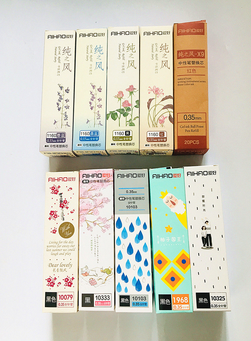 Hobby Sex Pen Replacement Refill 0 35mm Black Full-Tube Student Black Carbon Pen Replacement Core