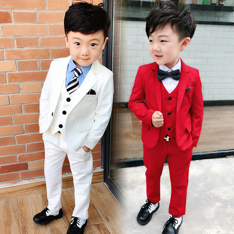 2 boys suit set spring and autumn 3 England 4 baby children wedding small suit handsome 5 year old boy flower boy dress