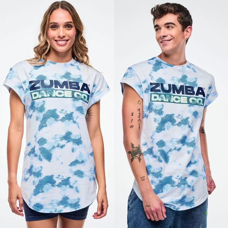 New Skirt-Style Short-Sleeved Sports T-Shirt Dance Team Uniform