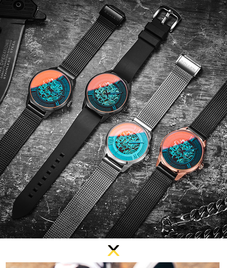 Bracelet montre pour homme SOLLEN   - Ref 3273789 Image 16