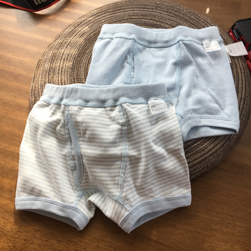 Pick up Missed Moving Warehouse Clear Cabin Soft Glutinous Good Quality Day Series Vegetarian Color Boy Pure Cotton Briefs Four Corner Pants.