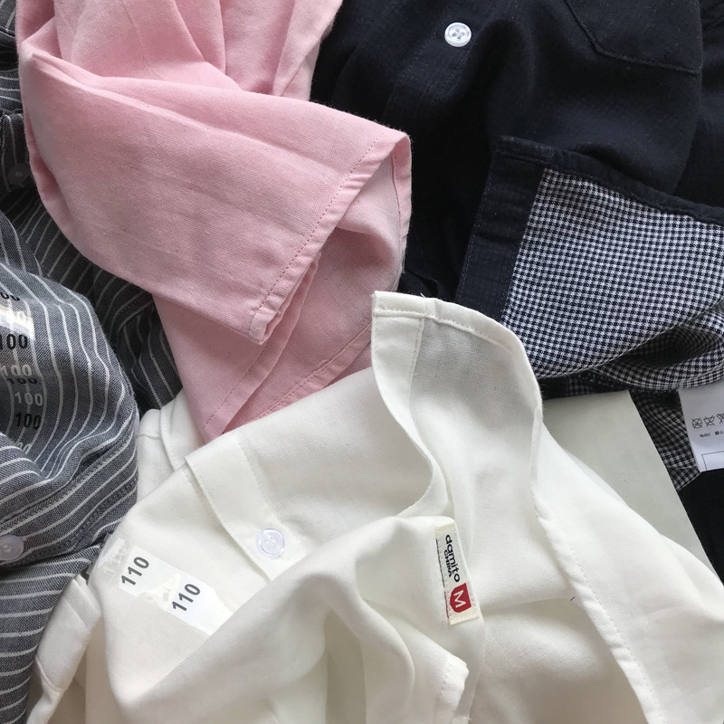 Pick up and drain Move Warehouse Clear Cabin Soft Glutinous Baby Cotton Daily Vegetarian Color Boy Pure Cotton Cotton Cloth Shirt