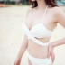 Bộ bikini ba mảnh màu xanh quân đội gợi cảm tập hợp cúp ngực gợi cảm cá tính quai ngang áo tắm nữ - Bikinis Bikinis