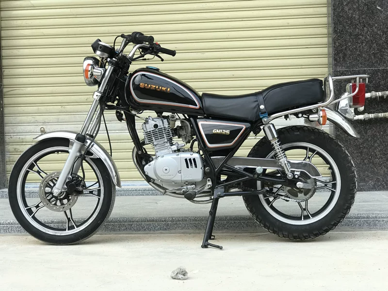 90% подержанного нового оригинального Prince Suzuki Prince SUZUKI импорт GN125CC цепной станок пятискоростной мотоцикл