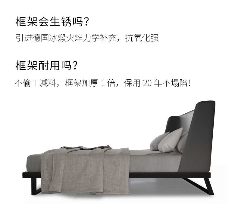 Nội thất phòng ngủ thiết lập kết hợp Bắc Âu giường đôi người lớn 1.8 m phòng ngủ chính căn hộ nhỏ bộ hoàn chỉnh của đồ nội thất tủ trang trí phòng khách