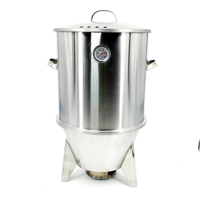 Stainless steel outdoor small household charcoal type barbecue oven roast chicken oven skewer sweet potato stove hanging oven kiln chicken stove