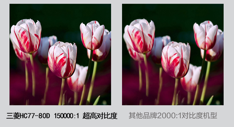 Máy chiếu gia đình Mitsubishi / Mitsubishi HC77-80D Máy chiếu 3D HD Blu-ray 1080p