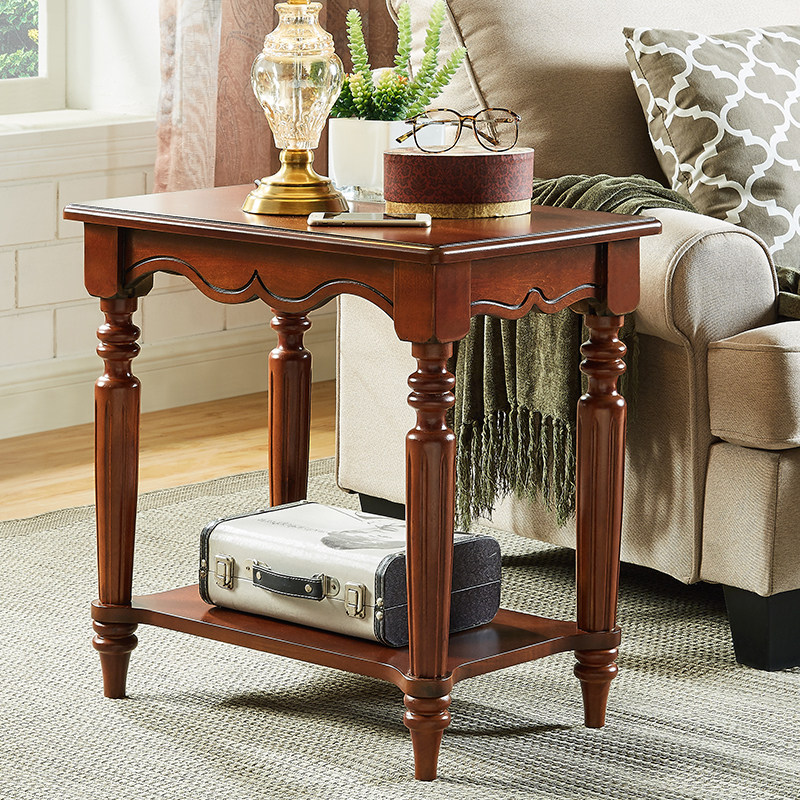 Sofa Side Table American Corner Table Living Room Sofa Cabinet Side Cabinet Bedside Table European Small Coffee Table Flower Table Mini Small Table
