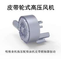 Diesel engine belt drive high pressure fan Drag pump pulley rotation high pressure air pump motorless fan