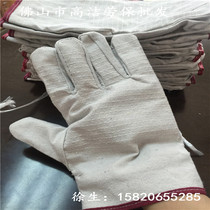 Wrap double-layer canvas gloves labor protection supplies wholesale wear-resistant thickened 6-wire industrial protective welding gloves