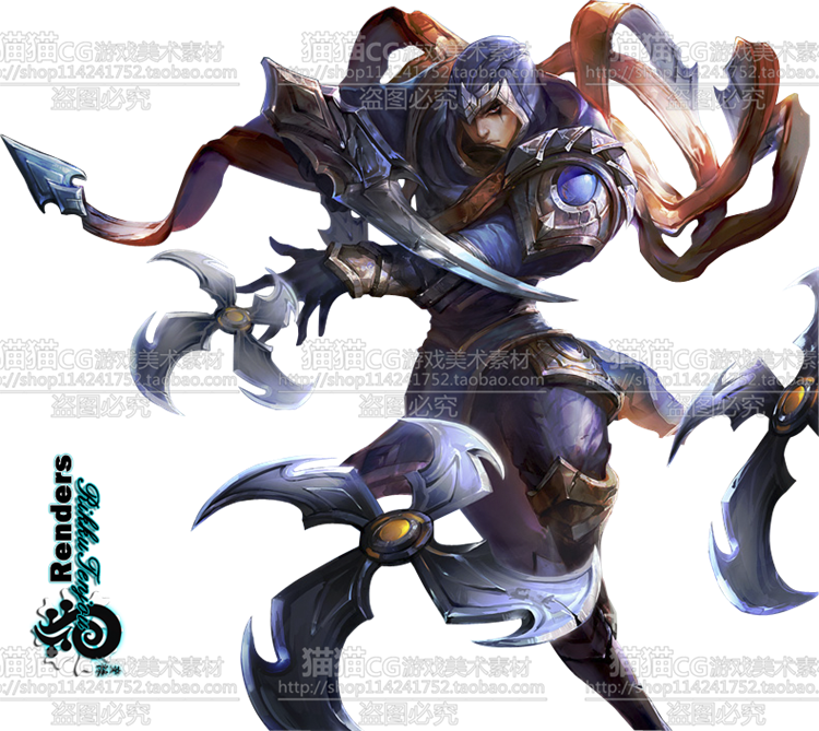 【刺客盗贼类角色参考】游戏美术素材/原画资源/CG设定/人物手绘_怪物原设_原画设定_图库_朱峰社区图库